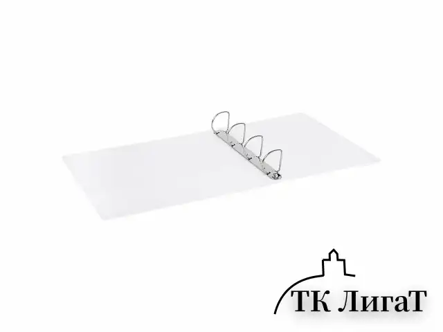 Папка ПАНОРАМА на 4 кольцах, ПРОЧНАЯ, картон/ПВХ, BRAUBERG "Office", БЕЛАЯ, 65 мм, до 400 листов, 271852