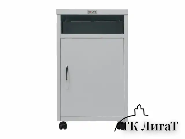 Тумба медицинская подкатная HILFE "МД ТП-3" 710х420х490 мм, с ящиком, цвет белый, S26199403309
