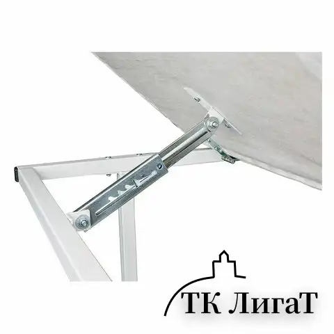 Кушетка медицинская HILFE "МД КС" 560х1930х670 мм, с углом наклона, кожзам бежевый, S26599021101