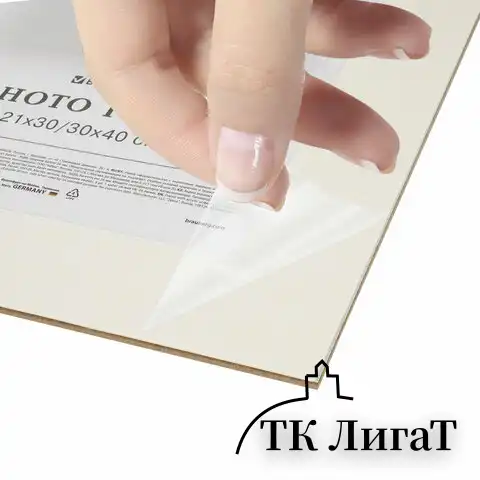 Рамка 30х40 см с паспарту 21х30 см, небьющаяся, багет 26 мм, МДФ, BRAUBERG "Ambassador", белая, 391368