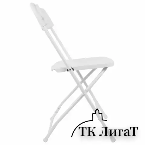 Стул складной BRABIX "Golf CF-002", белый каркас, пластик белый, 532887
