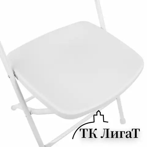 Стул складной BRABIX "Golf CF-002", белый каркас, пластик белый, 532887