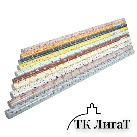 Бумага упаковочная мелованная "Terrazzo&Memphis", 70х100 см, 10 дизайнов ассорти, ЗОЛОТАЯ СКАЗКА, 592054