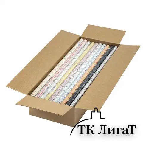 Бумага упаковочная мелованная "Terrazzo&Memphis", 70х100 см, 10 дизайнов ассорти, ЗОЛОТАЯ СКАЗКА, 592054