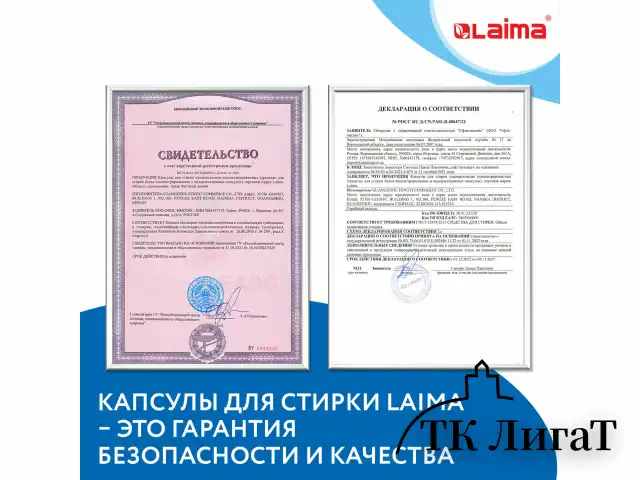 Капсулы для стирки концентрат GIGA PACK 3в1 с кондиционером 100шт АЛЬПИЙСКАЯ СВЕЖЕСТЬ, LAIMA, 608878