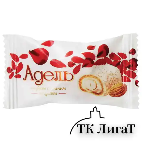Конфеты АККОНД "Адель" с цельным миндалём, в кокосовой стружке, 500 г, 202171128360002