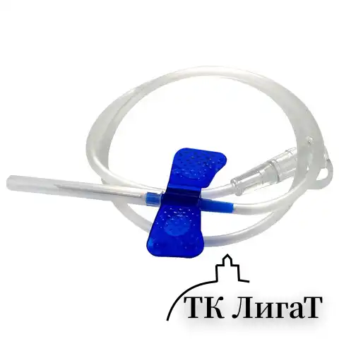 Иглы-бабочки для вливания в малые вены SFM 0,6 х 19 - 23G, КОМПЛЕКТ 100 штук, LUER