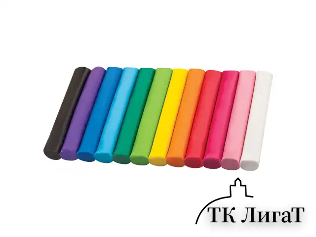Пластилин классический BRAUBERG 12 цветов, 200 г, ВЫСШЕЕ КАЧЕСТВО, блистер, 103350