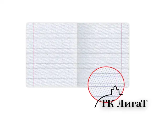 Тетрадь 12 л., HATBER, частая косая линия, обложка картон, "С уголком", 028438, 12Т5B5