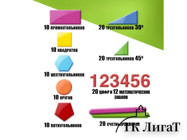 Касса цифр и счетных материалов ЮНЛАНДИЯ "ЛЁГКИЙ СЧЁТ", 142 элемента, пенал, 104750