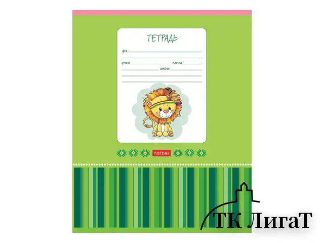 Тетрадь 12 л., HATBER, косая линия, обложка картон, "Мультяшки" (микс в спайке), 057242, 12Т5В6