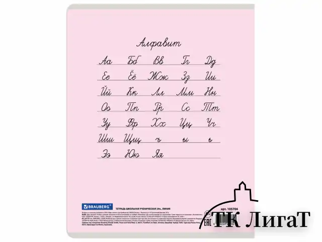 Тетрадь 24 л. BRAUBERG КЛАССИКА NEW линия, обложка картон, АССОРТИ (5 видов), 105704