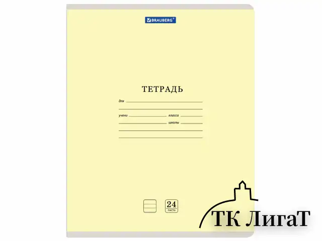 Тетрадь 24 л. BRAUBERG КЛАССИКА NEW линия, обложка картон, АССОРТИ (5 видов), 105704