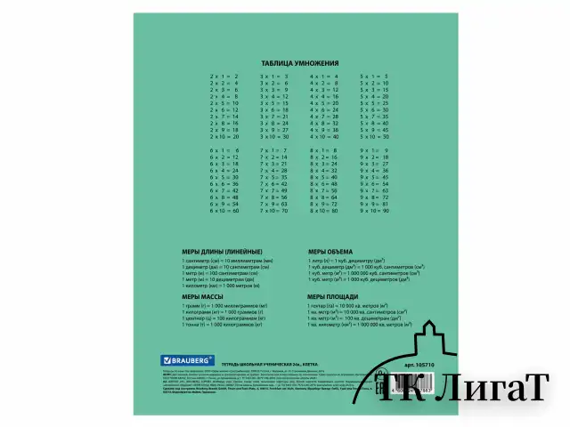 Тетрадь BRAUBERG "EXTRA" 24 л., клетка, плотная бумага 80 г/м2, обложка картон, 105710
