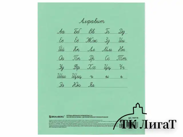Тетрадь ВЕЛИКИЕ ИМЕНА. Пушкин А.С., 12л. частая косая С ДОПОЛНИТЕЛЬНОЙ ГОРИЗОНТАЛЬНОЙ, плотная бумага 80г/м, обложка офсет, BRAUBERG, 105718