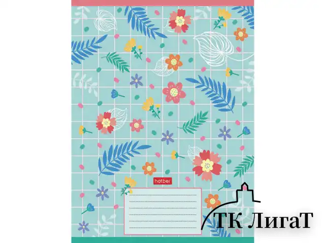 Тетрадь 18 л., HATBER, клетка, обложка картон, "Фруктис" (микс в спайке), 068439, 18Т5В1
