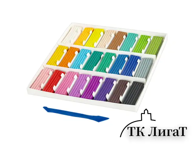 Пластилин классический BRAUBERG KIDS, 24 цвета, 480 грамм, стек, ВЫСШЕЕ КАЧЕСТВО, 106437