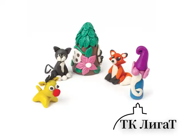 Пластилин мягкий восковой BRAUBERG KIDS, 6 цветов, 90 г, со стеком, 106493