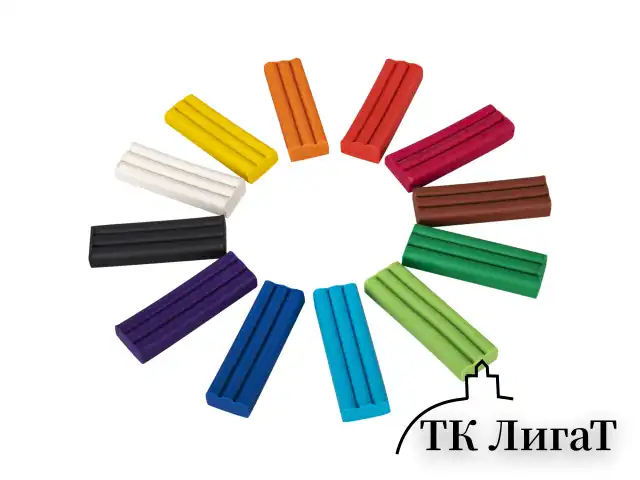 Пластилин мягкий восковой BRAUBERG KIDS, 12 цветов, 180 г, со стеком, 106495