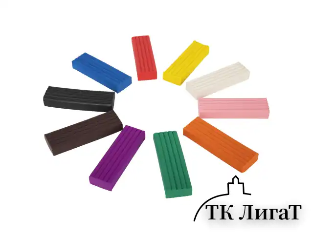 Пластилин классический BRAUBERG KIDS, 10 цветов, 200 г, со стеком, 106504