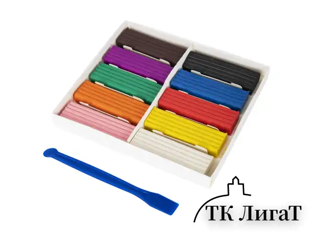 Пластилин классический BRAUBERG KIDS, 10 цветов, 200 г, со стеком, 106504