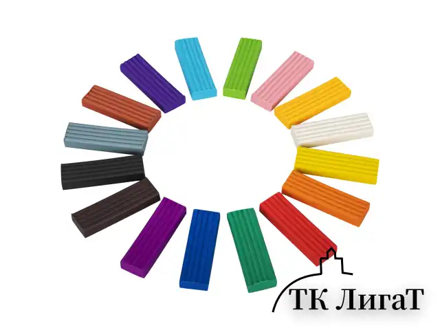 Пластилин классический BRAUBERG KIDS, 16 цветов, 320 г, со стеком, 106508