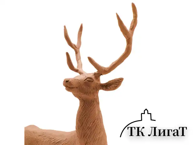 Пластилин скульптурный BRAUBERG ART CLASSIC, терракотовый, 1 кг, мягкий, 106523