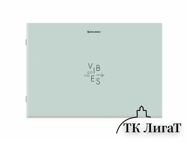 Альбом для рисования А4, 40 листов, скоба, обложка картон, BRAUBERG, 203х288 мм, "МИНИМАЛ" (4 вида), 107116