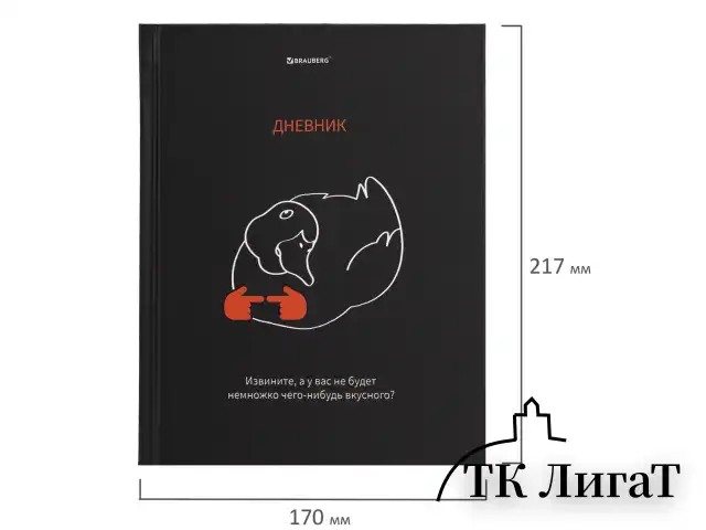 Дневник 5-11 класс 48 л., твердый, BRAUBERG, матовая ламинация, с подсказом, "Вкусняшки есть?", 107187