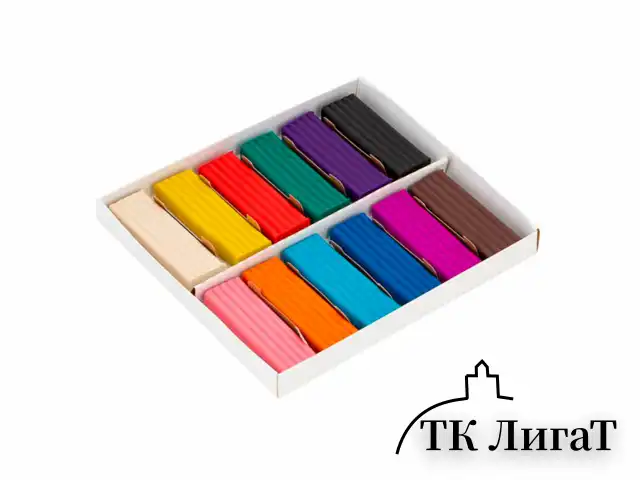 Пластилин классический "Я - Художник!", 12 цветов, 240 грамм, со стеком, 221411506