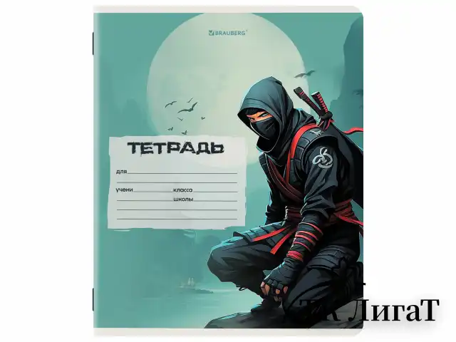 Тетрадь 12 л. BRAUBERG клетка, обложка картон, МИКС-3, 107270