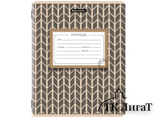Тетрадь 12 л. BRAUBERG линия, обложка картон, TEXTURE, 107279