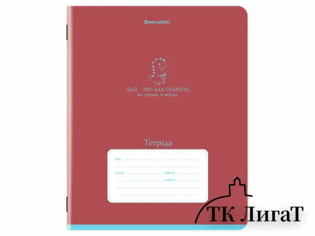 Тетрадь 24 л. BRAUBERG клетка, обложка картон, PHRASES, 107304