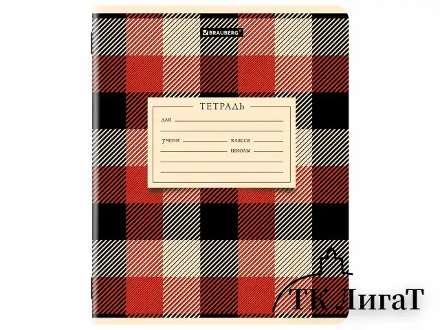 Тетрадь 24 л. BRAUBERG клетка, обложка картон, CLASSIC TEXTURE, 107306