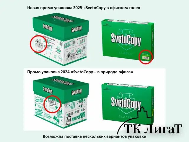Бумага офисная А4, 80 г/м2, 500 л., марка С, SVETOCOPY CLASSIC, Россия, 146% (CIE)