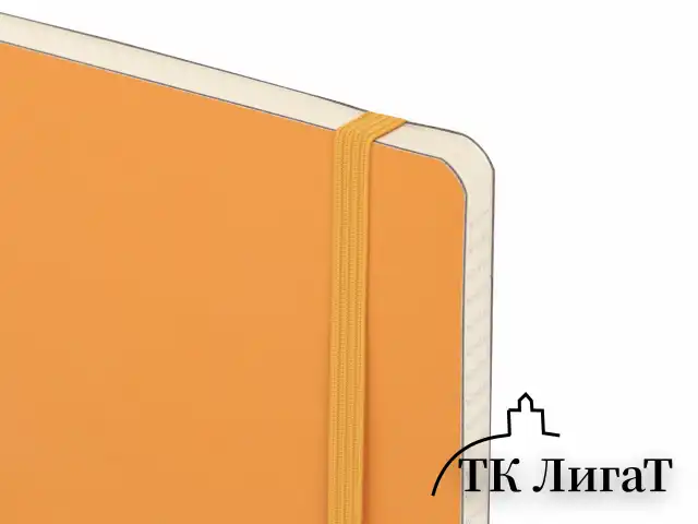 Блокнот А5 (148x218 мм), BRAUBERG "Metropolis Ultra", под кожу, 80 л., резинка, клетка, персиковый, 111022