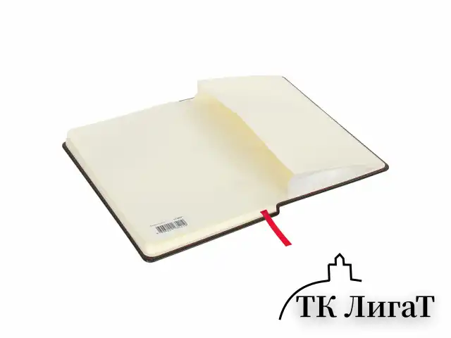 Блокнот А5 (148x218 мм), BRAUBERG "Office", под кожу, 80 л., резинка, клетка, черный, 111027