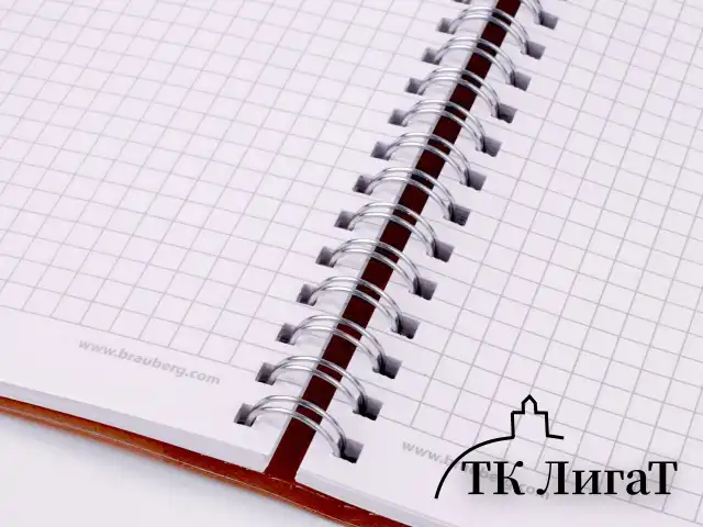 Тетрадь А5 (148x218 мм), BRAUBERG "Office PRO", гибкая, под кожу, гребень, 80 л., коричневая, 111044