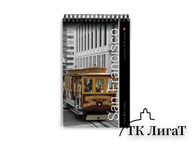 Блокнот А5, 40 л., гребень, ламинированный картон, клетка, Альт, "Города", (5 видов), 3-40-463