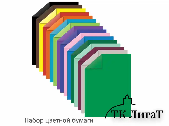 Набор цветного картона и бумаги А4, 10 листов, мелованный + 16 листов, 2-сторонняя газетная, ЮНЛАНДИЯ, "Слон", 111324