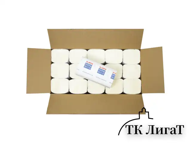 Полотенца бумажные 250 шт., LAIMA (H3) UNIVERSAL WHITE PLUS, 1-слойные, белые, КОМПЛЕКТ 15 пачек, 23х23, V-сложение, 111343
