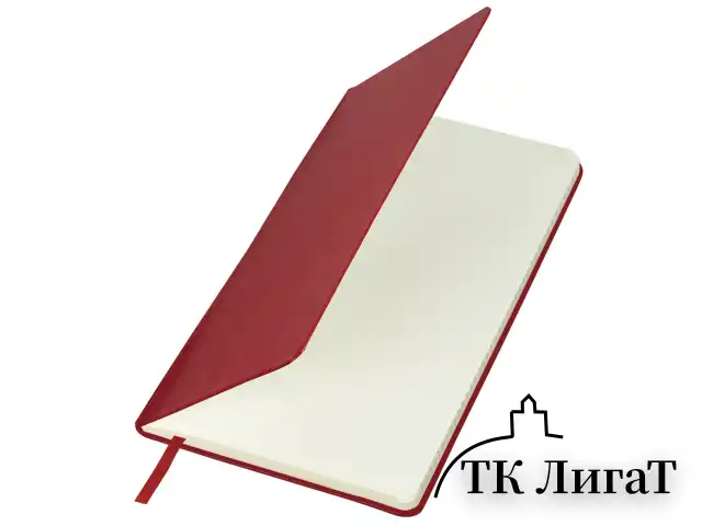 Блокнот А5 (148x218 мм), BRAUBERG "Metropolis Special", под кожу, 80 л., резинка, клетка, красный, 111575
