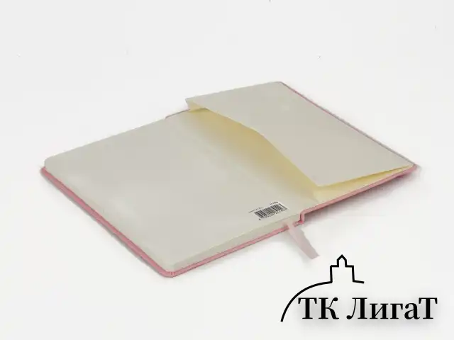 Блокнот А5 (148x218 мм), BRAUBERG "Metropolis Special", под кожу, 80 л., резинка, клетка, розовый, 111579