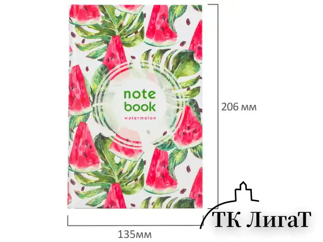 Блокнот А5 134х206 мм, 80 л., твердый, клетка, выборочный лак, STAFF, "Juicy", 111605