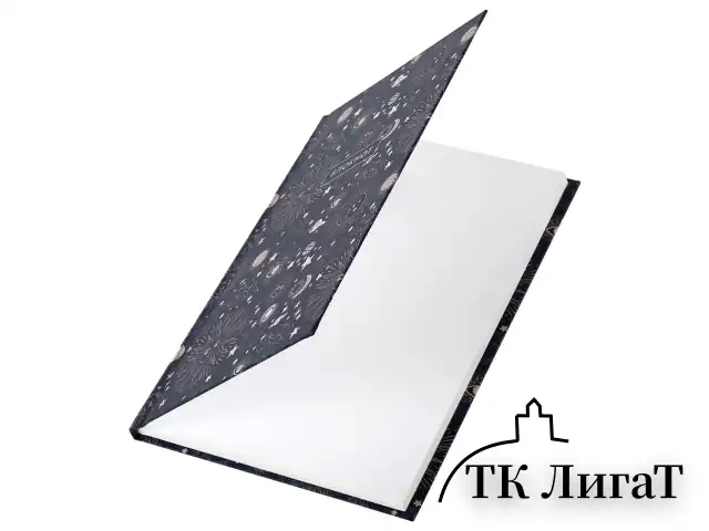 Блокнот А5 134х206 мм, 80 л., твердый, клетка, тиснение фольгой, STAFF, "Blue sky", 111612