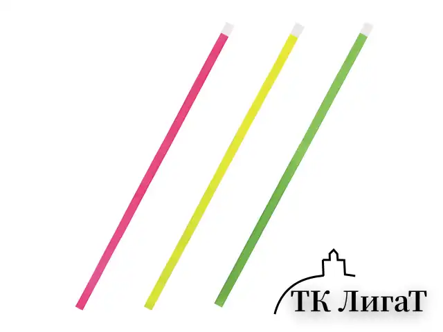 Закладки-ляссе "НЕОН" для книг А4 (длина 38 см) ПИФАГОР, клейкий край, 3 ленты, 111646