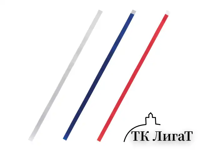 Закладки-ляссе "ТРИКОЛОР" для книг А4 (длина 38 см) ПИФАГОР, клейкий край, 3 ленты, 111647