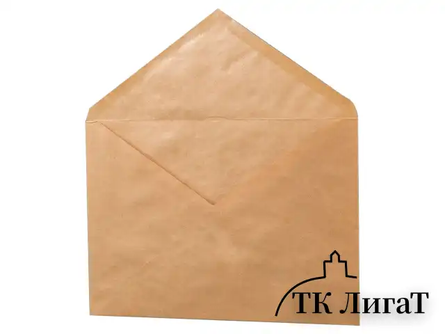 Конверты С5 (162х229 мм) КРАФТ, клей, 90 г/м2, КОМПЛЕКТ 1000 шт., треугольный клапан, 76423