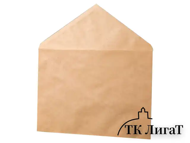 Конверты С5 (162х229 мм) КРАФТ, клей, 90 г/м2, КОМПЛЕКТ 1000 шт., треугольный клапан, 76423