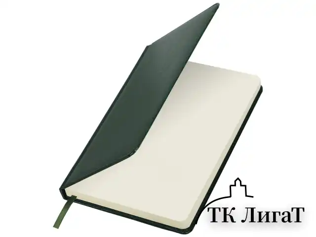 Ежедневник недатированный А5 138х213 мм BRAUBERG "Imperial" под кожу, 160 л., темно-зеленый, 111855
